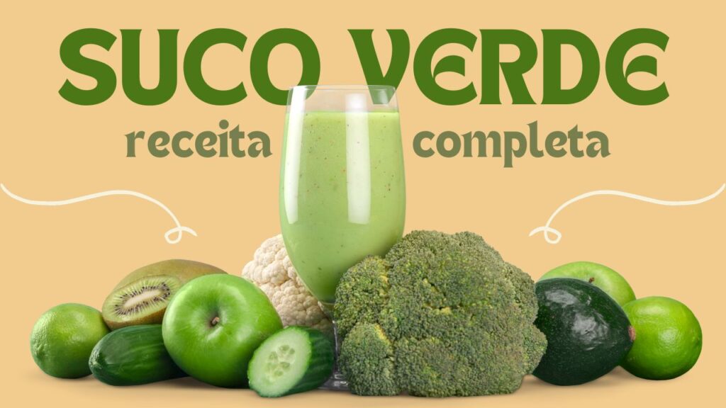 Receita Suco detox verde para emagrecimento